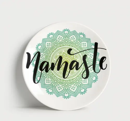 Prato Decorativo Namastê