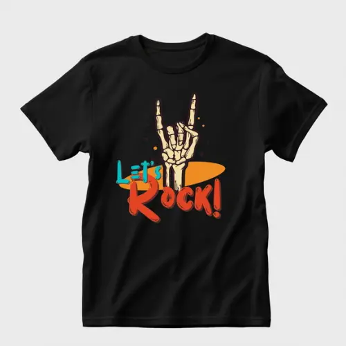 Camiseta Preta Lets Rock