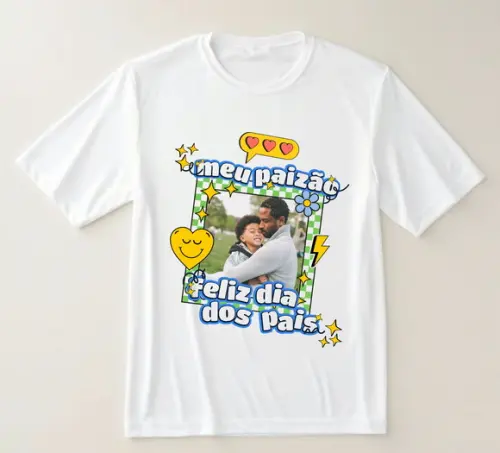 Camiseta Meu Paizão Personalizada com Foto