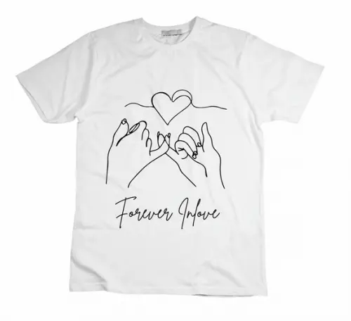 Camiseta Forver In Love Minimalista