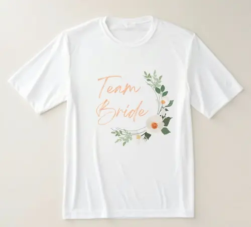Camiseta Team Bride Floral