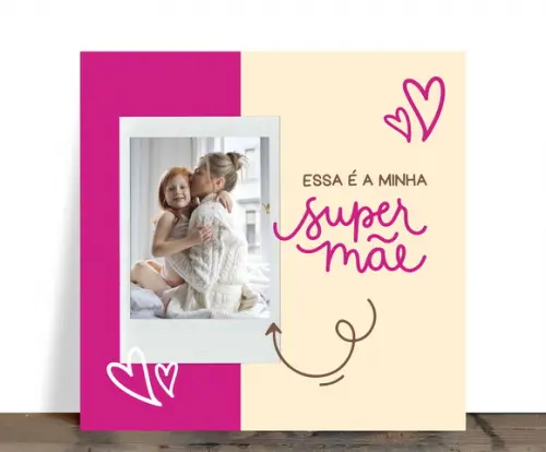 Azulejo Essa É Minha Super Mãe Personalizado