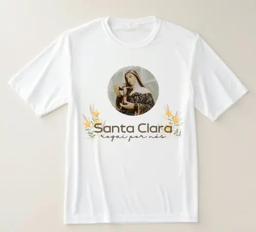 Camiseta Religiosa Santa Clara