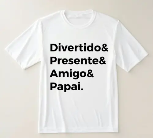 Camiseta Divertido Amigo Papai