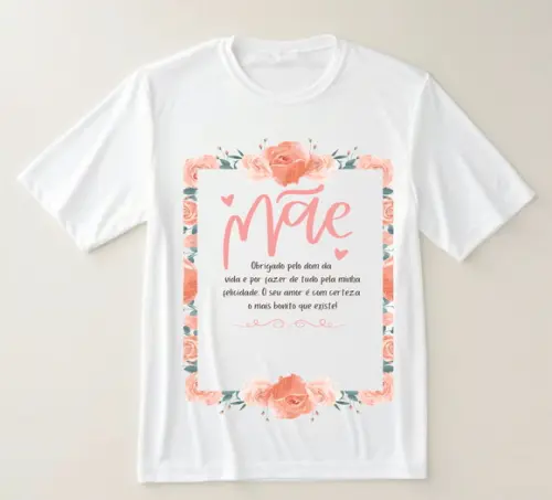 Camiseta Mãe com Mensagem