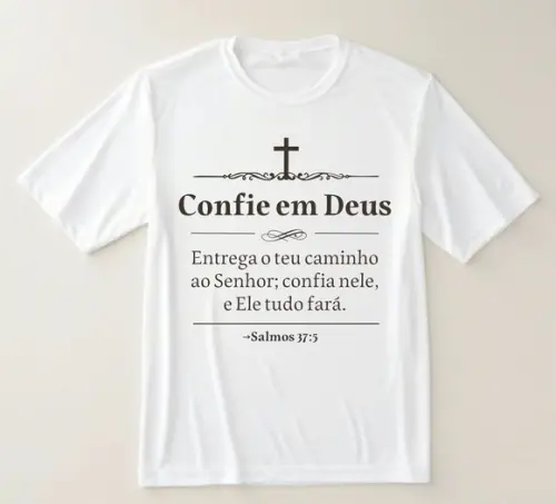 Camiseta Religiosa Confie em Deus