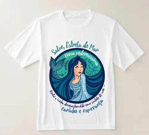 Camiseta Religiosa Yemanjá