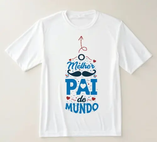 Camiseta o Melhor Pai do Mundo