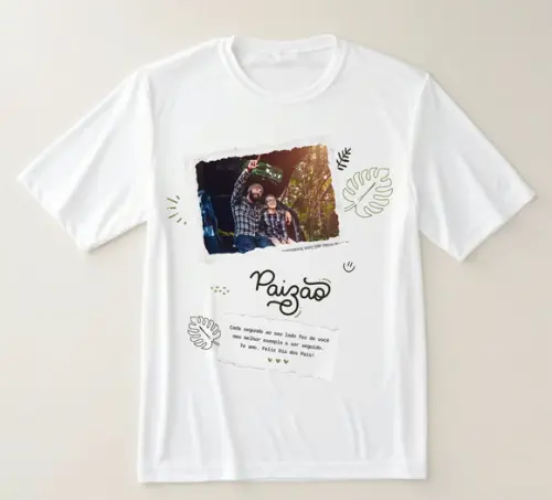 Camiseta Paizão Personalizada com Foto