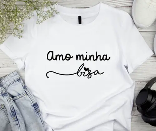 Camiseta Amo Minha Bisa
