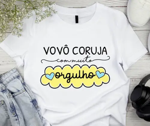 Camiseta Vovô Coruja com Muito Orgulho