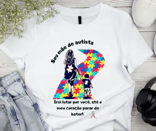 Camiseta Sou Mãe de Autista