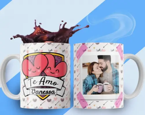 Caneca Dia dos Namorados Personalizada com Foto