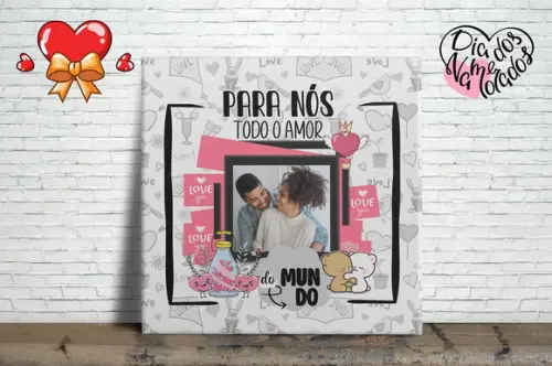 Azulejo Dia dos Namorados Personalizado com Foto