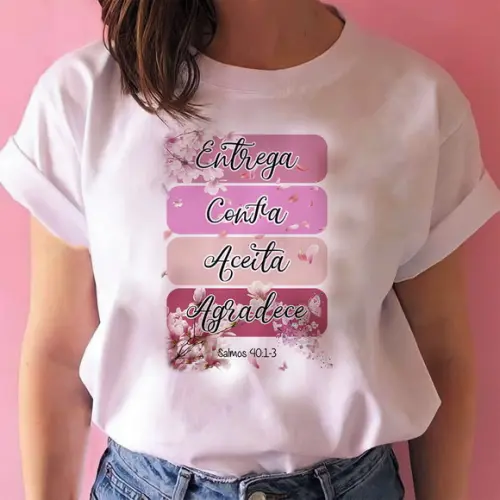 Camiseta Religiosa Entrega Confia