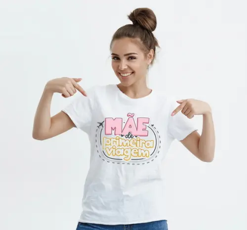 Camiseta Mãe de Primeira Viagem