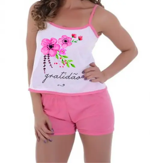 Pijama Feminino Gratidão