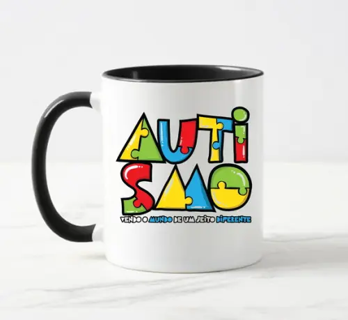 Caneca Porcelana Autismo