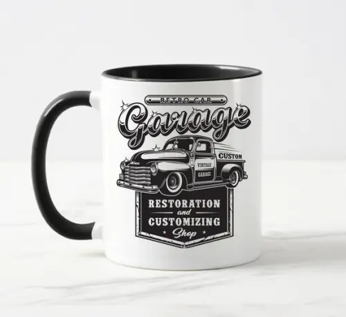 Caneca Porcelana Retrô