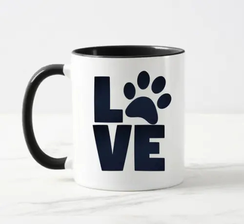 Caneca Porcelana Love Pet