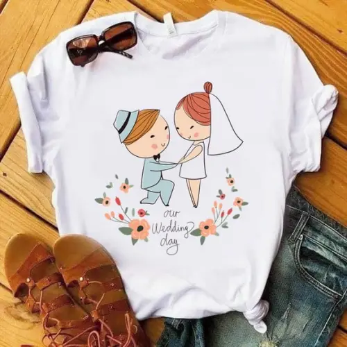Camiseta Casamento Recém Casados