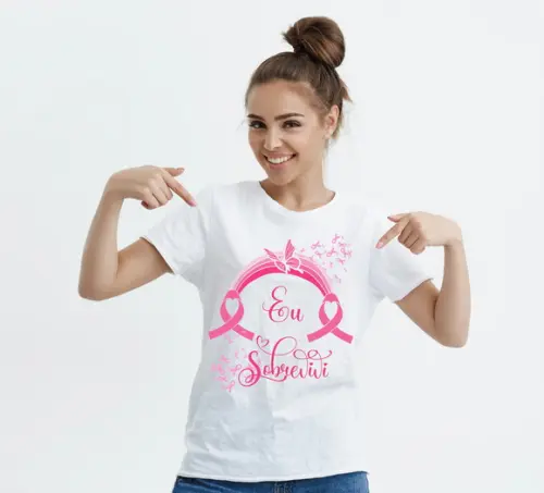 Camiseta Outubro Rosa