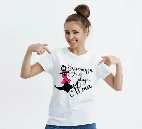 Camiseta Outubro Rosa