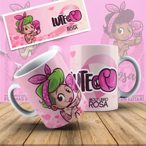 Caneca Outubro Rosa