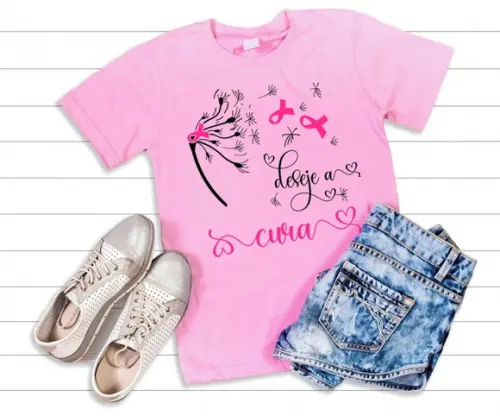 Camiseta Outubro Rosa
