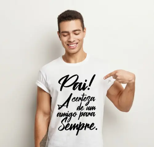 Camiseta Pai A Certeza De Um Amigo
