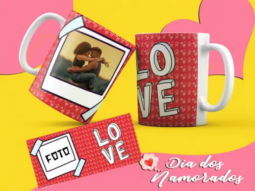 Caneca Dia dos Namorados com foto