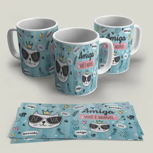 Caneca Porcelana Amizade