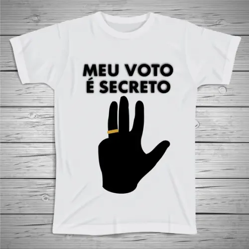 Camiseta Política Meu voto é secreto