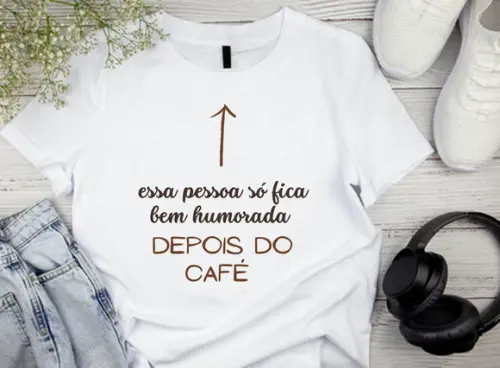 Camiseta Divertida Café