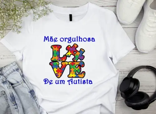 Camiseta Mãe Orgulhos de um Autista