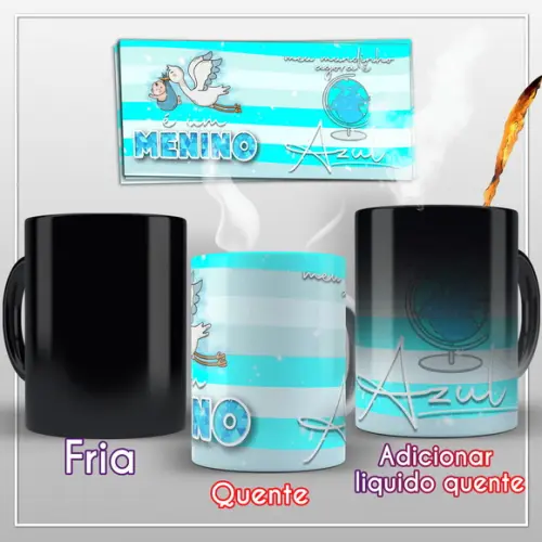 Caneca Mágica Chá de Revelação