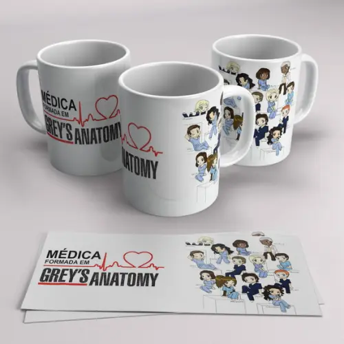 Caneca Porcelana Greys Anatomy