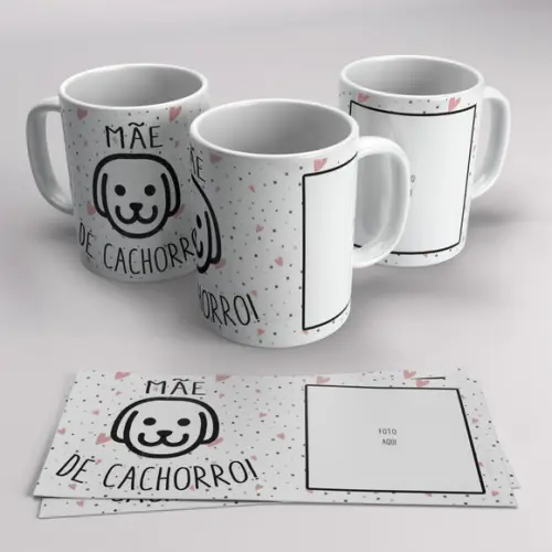 Caneca Porcelana Mãe de Cachorro