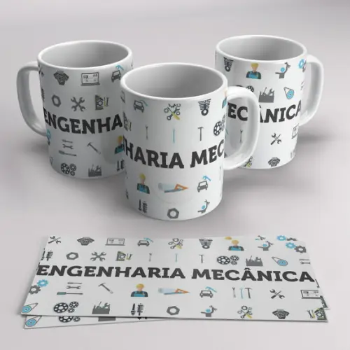 Caneca Profissão Engenharia Mecânica