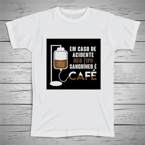 Camiseta Divertida Café