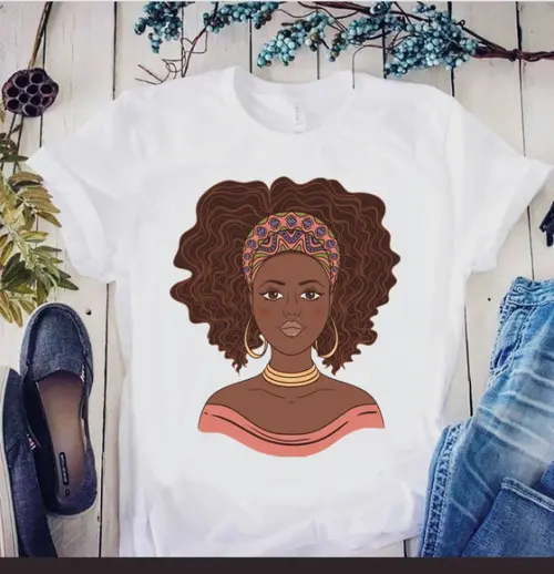 Camiseta Feminina Afro