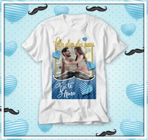 Camiseta Dia dos Pais Personalizada com Foto