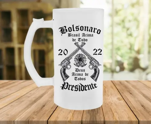 Caneca de chopp Bolsonaro 2022