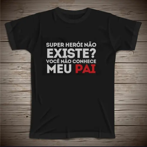 Camiseta Pai Super Herói
