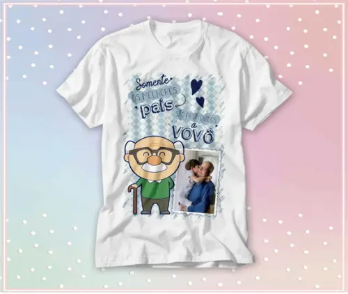 Camiseta Dia dos Pais Personalizada com Foto
