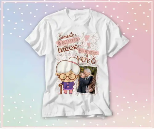 Camiseta Somente As Melhores Mães Personalizada com Foto