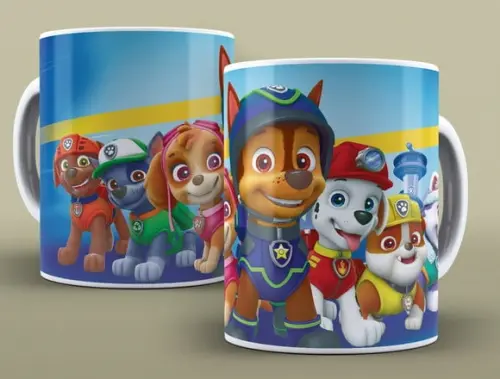 Caneca Porcelana Patrulha Canina