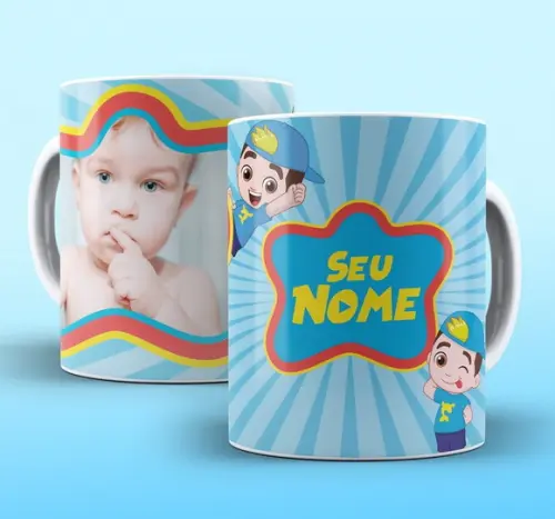 Caneca Porcelana Luccas Neto com Foto