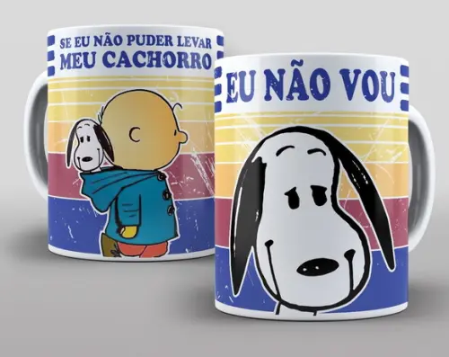 Caneca Porcelana Snoppy