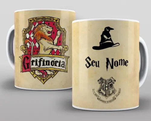 Caneca Harry Potter Grifinória Personalizada